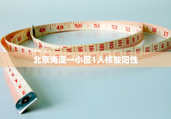 北京海淀一小区1人核酸阳性 北京海淀一小区1人核酸阳性