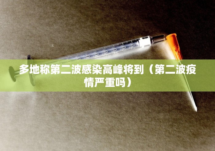 多地称第二波感染高峰将到（第二波疫情严重吗）