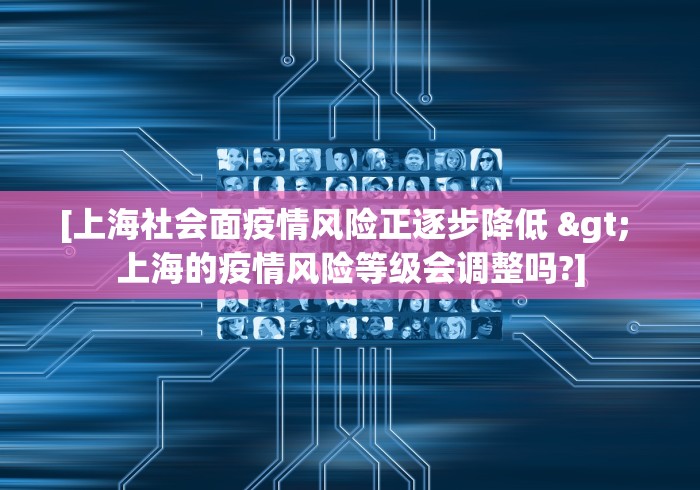 [上海社会面疫情风险正逐步降低 > 上海的疫情风险等级会调整吗?]