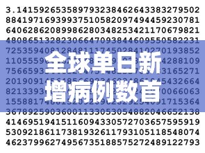 全球单日新增病例数首次超10万/全球每日新增确诊人数
