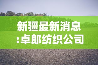 新疆最新消息:卓郎纺织公司新疆最新消息