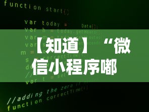 【知道】“微信小程序嘟嘟十三张增加胜率”详细外挂安装步骤