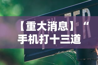 【重大消息】“手机打十三道输赢多少”可以开挂作弊