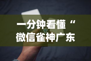 一分钟看懂“微信雀神广东麻将有挂吗	”(必备工具)辅助教学