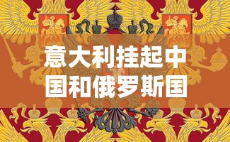 意大利挂起中国和俄罗斯国旗