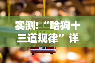实测!“哈狗十三道规律”详细分享装挂