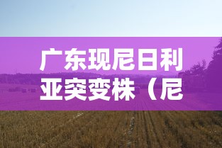 广东现尼日利亚突变株（尼日利亚突变株什么意思）