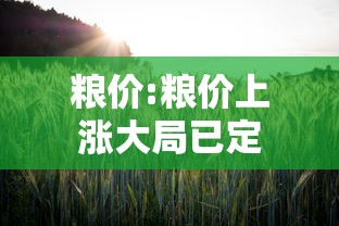 粮价:粮价上涨大局已定