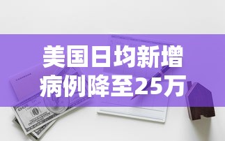 美国日均新增病例降至25万例:美国日均新增病例降至25万例以上
